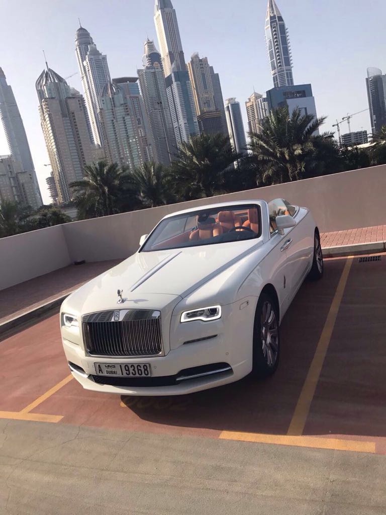 Rolls Royce Dawn 2018 luxury car rental in Dubai